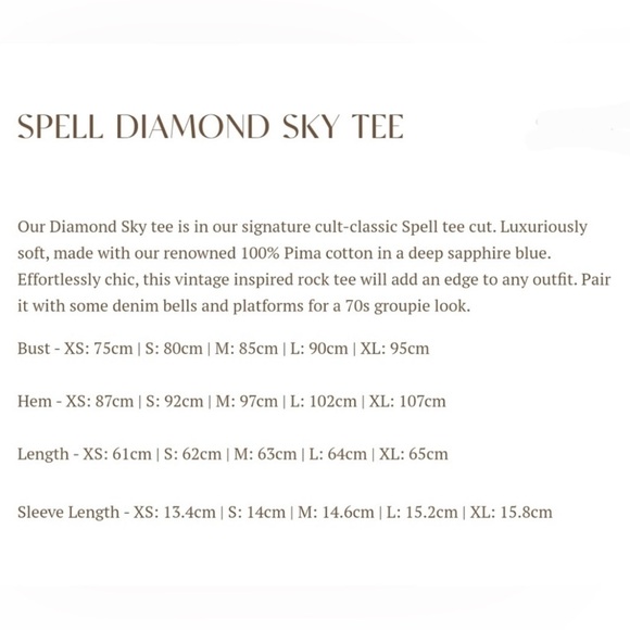 Spell ‘We Dance Beneath a Diamond Sky’ tee Size S - Picture 5 of 5